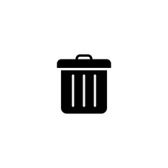 Trash can icon, Delete line icon symbol vector