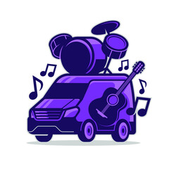 music car illustration