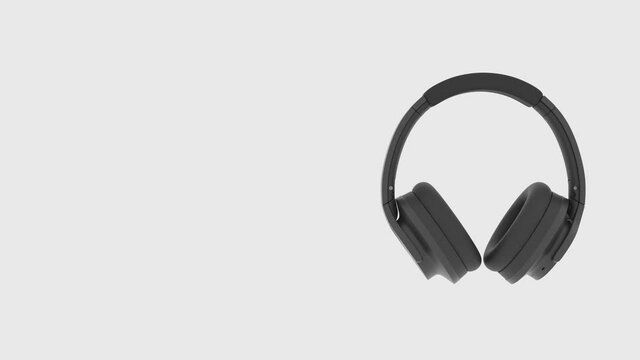 headphones video advertisement with background