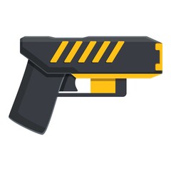 Taser stun defense icon. Cartoon of taser stun defense vector icon for web design isolated on white background