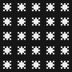Abstract Cross Pattern Dots Logo generative computational art illustration