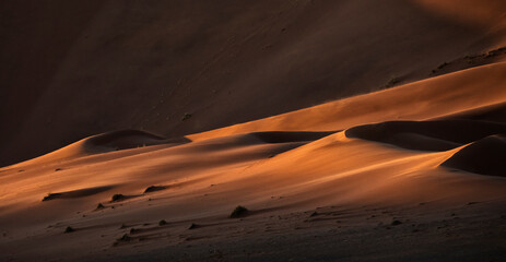 Sand dune abstracts taken in Sossusvlei, Namibia.