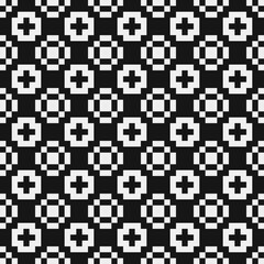 Fototapeta premium Abstract Cross Pattern Dots Logo generative computational art illustration