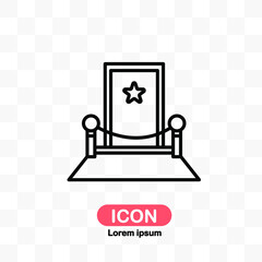 vip room icon vector isolated on transparent background