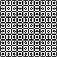 Fototapeta premium Abstract Cross Pattern Dots Logo generative computational art illustration
