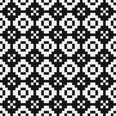 Fototapeta premium Abstract Cross Pattern Dots Logo generative computational art illustration