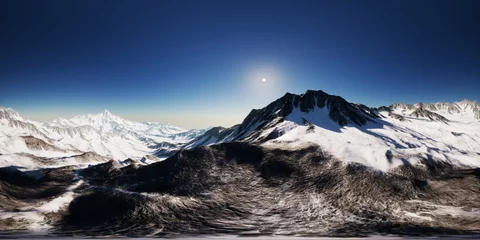 Papier Peint photo Cho Oyu VR 360 camera on the Tops of the Mountains