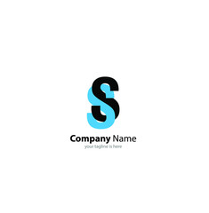 the simple elegant logo of letter s with white background
