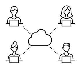 テレワーク　ホーム　アイコン　ビジネス