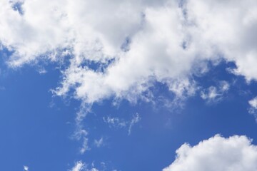 summer beautiful sky on a bright sunny day