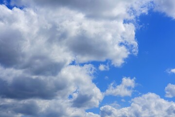 summer beautiful sky on a bright sunny day