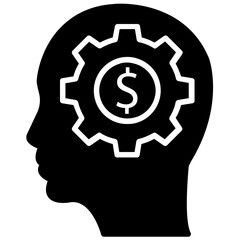 Human head directing towards mind mapping 
