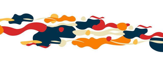 Trendy liquid style shapes abstract design, dynamic vector background for placards, brochures, posters, web landing pages, covers or banners