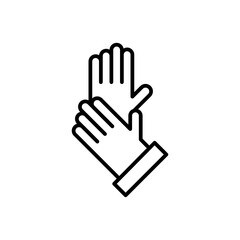 Protective gloves icon. Gloves symbol modern, simple, vector, icon for website design, mobile app, ui. Vector Illustration