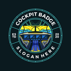 Cockpit badge illustration