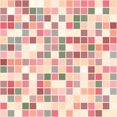 Seamless pattern. Checkered grunge texture. Pale colors.