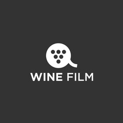 abstract film logo. movie icon