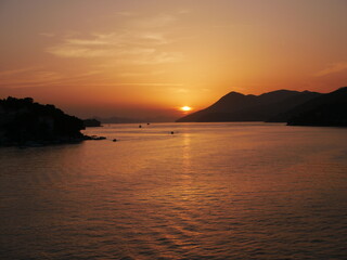 Fototapeta premium orange sunset