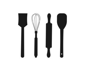 Spoon Icon, Vector cutlery set, Spoon Symbol, cutlery Design. Spoon Silhouette, Spoon frames line icon set. Black vector illustration on white background.