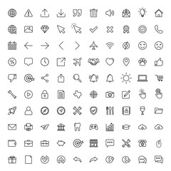 Icons set For Web and Mobile,  Communication icon, Business icon, app icon, website icon vector illustration