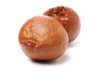 sausages isolated on white background 