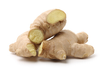 ginger root isolated on white