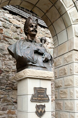 Bust of herman Ivan Vyhovskiy on Manyava Skete , known as Ukrainian Athos in Carpathians of Ukraine