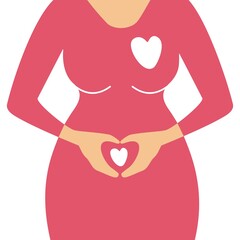 Silhouette of a pregnant woman
