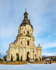 Fototapeta na wymiar Baroque Trinity Church in Mykulyntsi, Ukraine