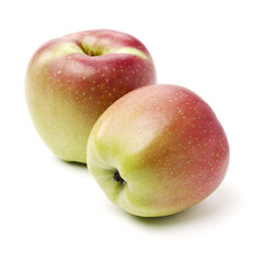 Red apples isolated on white background