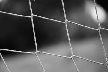 Sport und Spiel Netz Detail eines Fußballtores