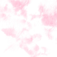 Coral Dirty Artistic Pattern. Floral Motives. Salmon Blooming Sakura. Rose Vintage Rustic Pattern. Pink Tie Dye Effect. Apple Tree Petals. Fruit Paint Splash On Cloth. Blush Silk Batik Brush. © Kate Si