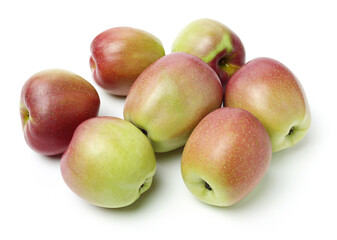 Red apples isolated on white background