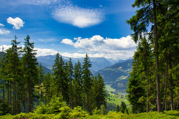 view of the zillertal in tyrol