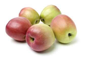 Red apples isolated on white background