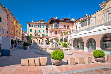 Riva del Garda square and architecture view