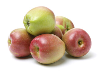 Red apples isolated on white background