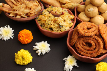 Home made tasty Diwali food /snacks / sweets.