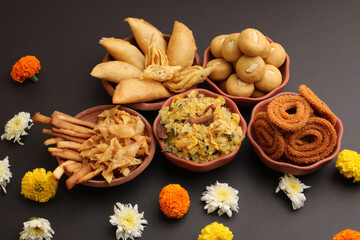 Home made tasty Diwali food /snacks / sweets.