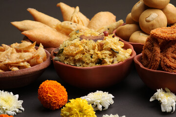 Home made tasty Diwali food /snacks / sweets.