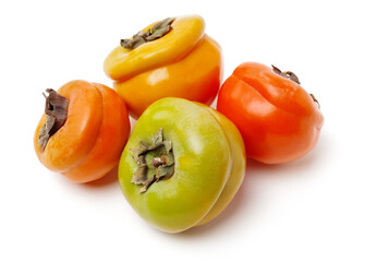 persimmon on a white background