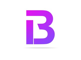 B letter logo icon design. For brand label, desing template elements, creative poster and more