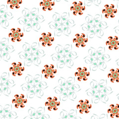 Colourful gradient abstract patterns on the white background.