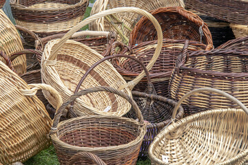 Paniers en osier destinés à la vente	