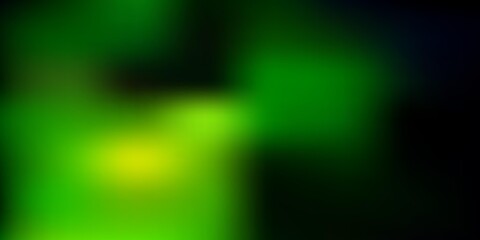 Dark blue, green vector abstract blur pattern.