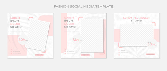 fashion social media post template.