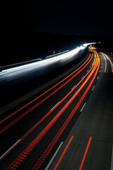 A4 Autobahn bei Nacht