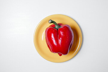 red vegetables on a white table