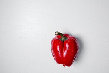 red vegetables on a white table