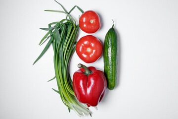 red vegetables on a white table